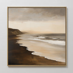 Square — Sandy Shoreline Canvas Art