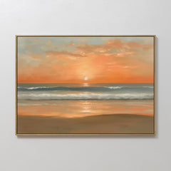 Horizontal — Amber Horizon Canvas Art - Horizontal