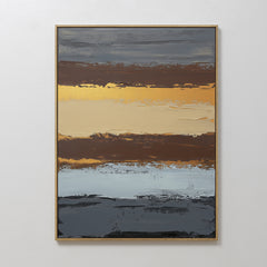 Vertical — Coastal Strata Canvas Art - Vertical