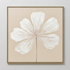 Square — Ivory Bloom Canvas Art - Square