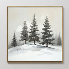 Square — Winter Solitude Canvas Art - Square