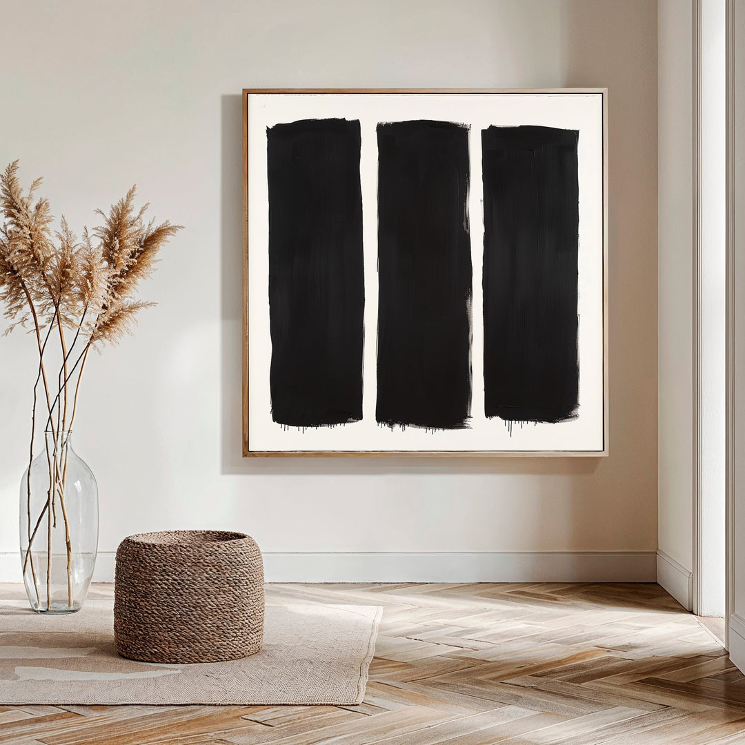 Square Silhouettes Abstract Canvas Art