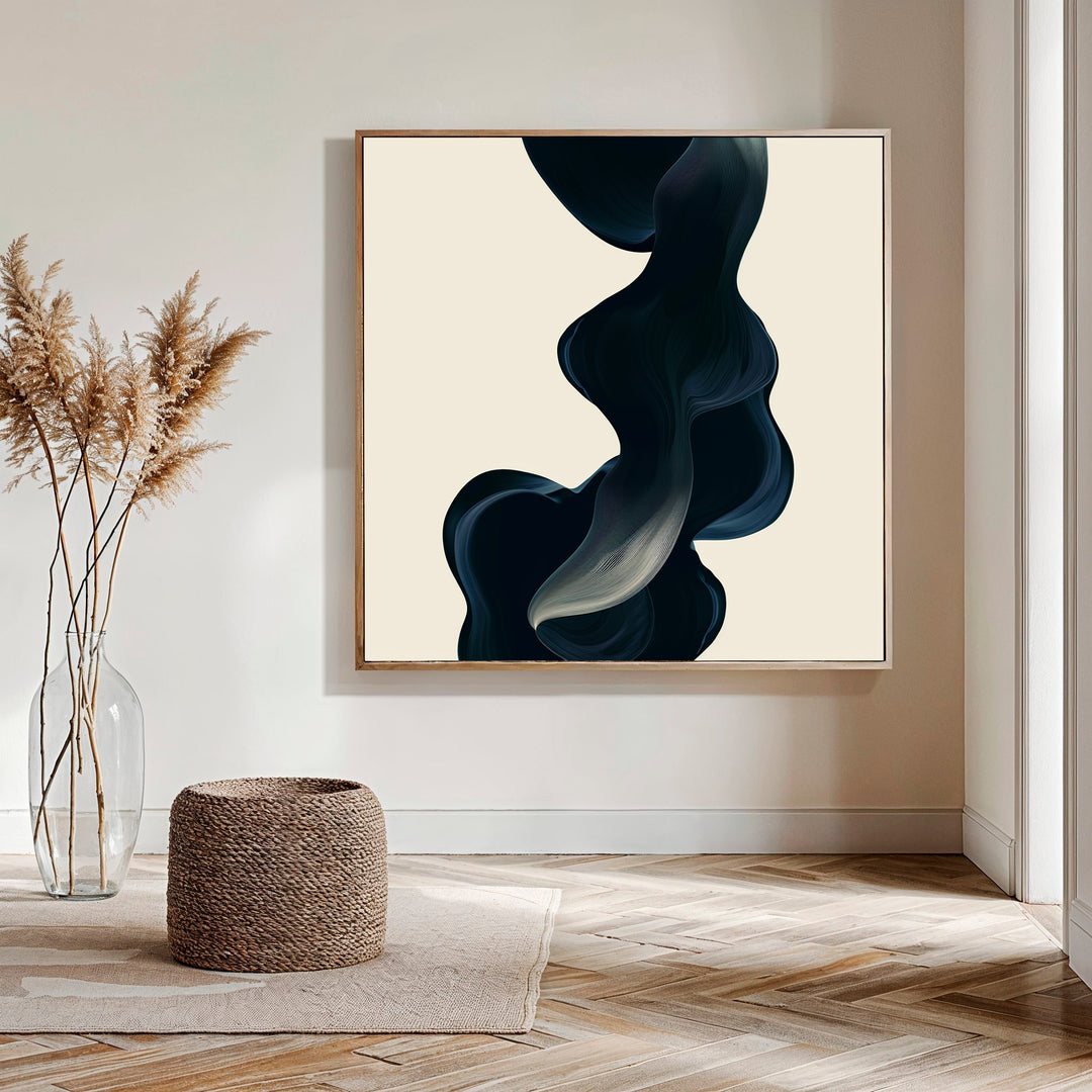 Nocturnal Wave Abstract Canvas Art