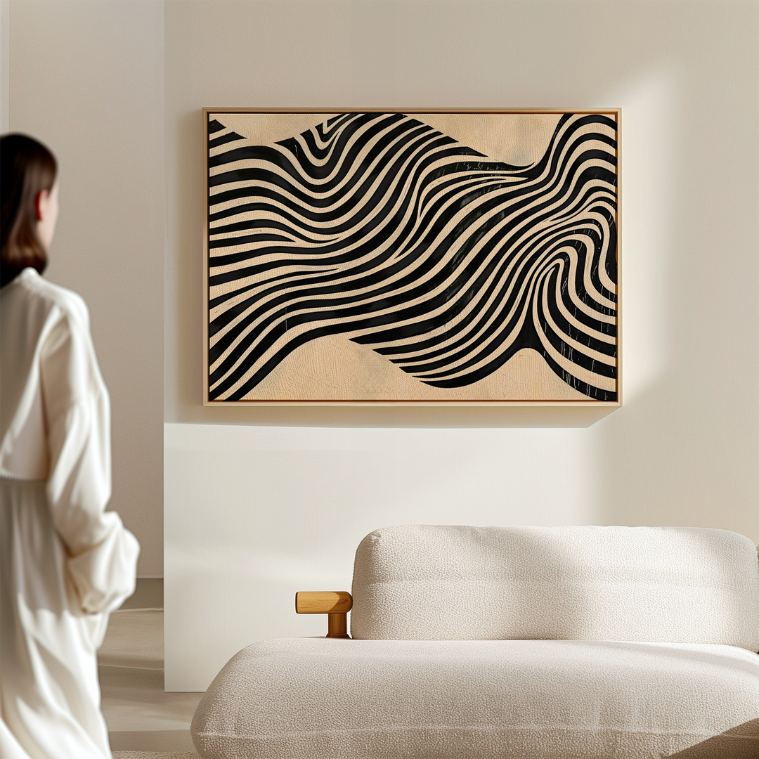 The Zebra Abstract Canvas Art