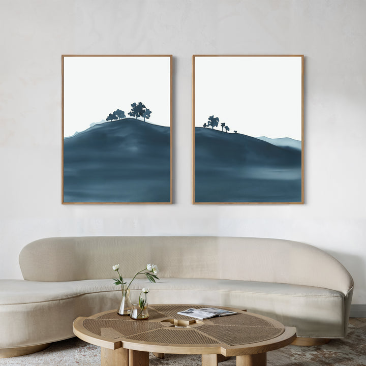 Hilltop Silhouette - Set Of 2