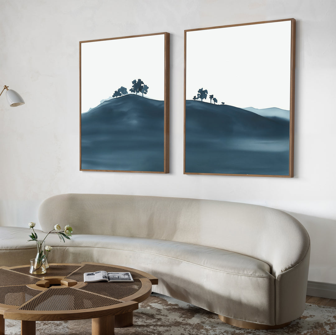 Hilltop Silhouette - Set Of 2