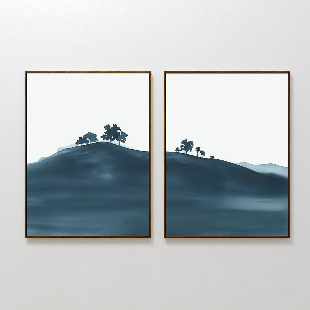 Hilltop Silhouette - Set Of 2