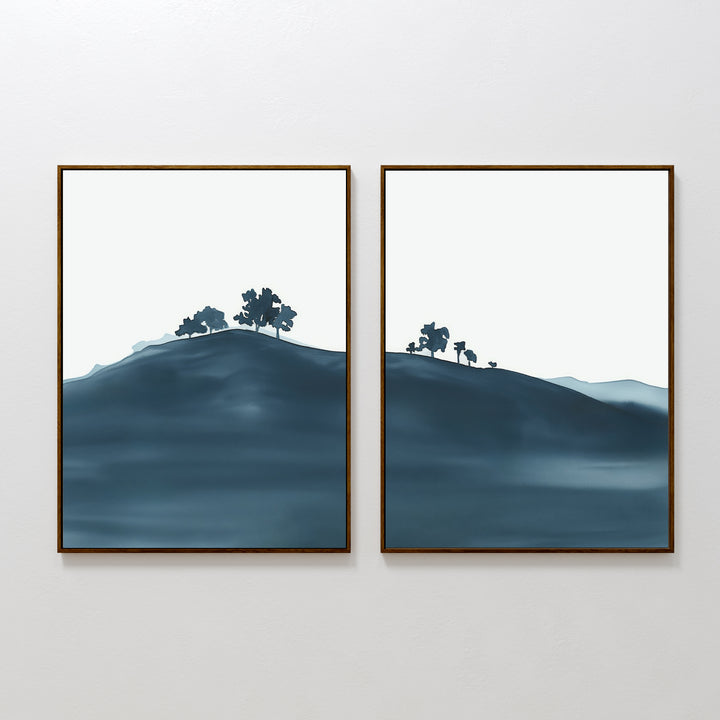 Hilltop Silhouette - Set Of 2