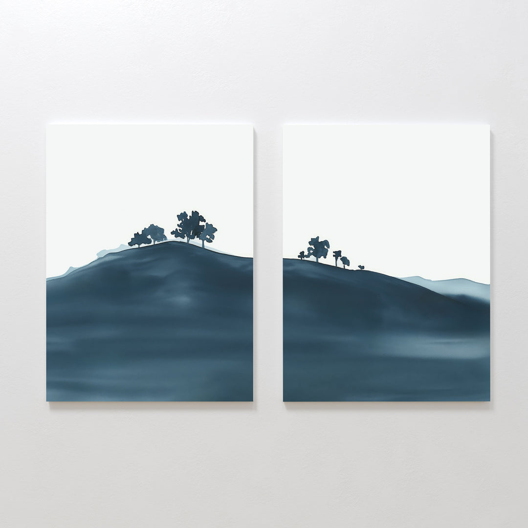 Hilltop Silhouette - Set Of 2