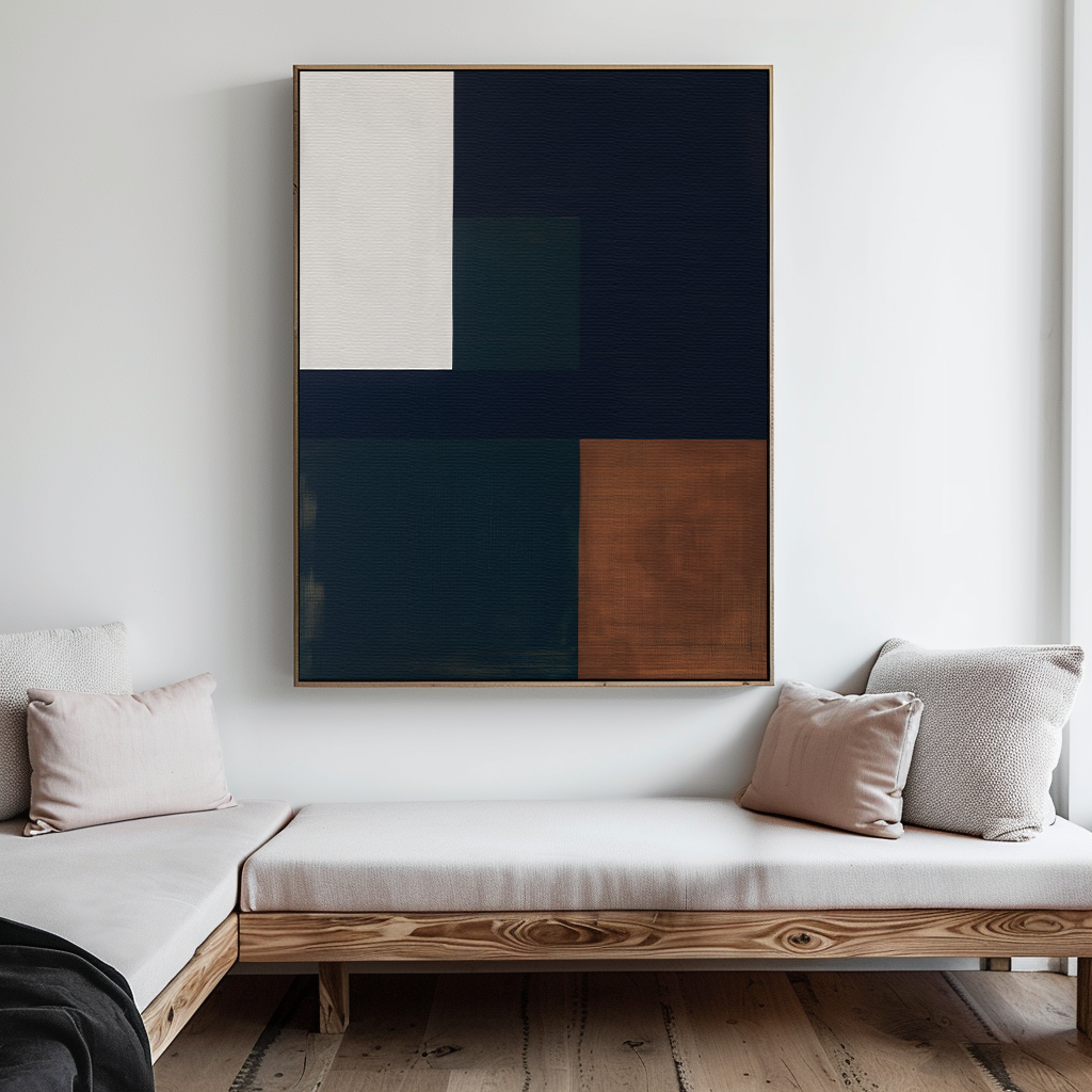 Muted Geometry Canvas Art