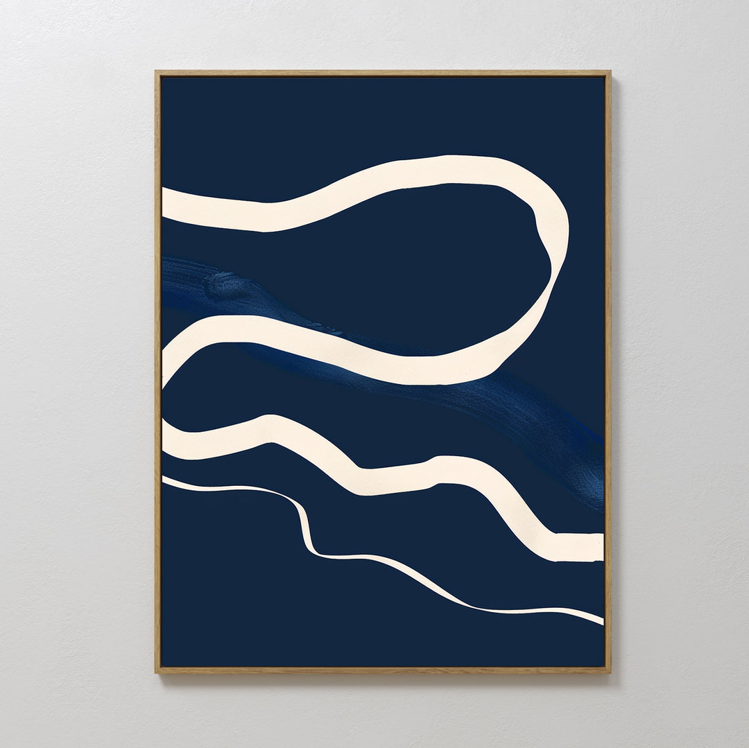 Blue Tranquility Abstract Canvas Art