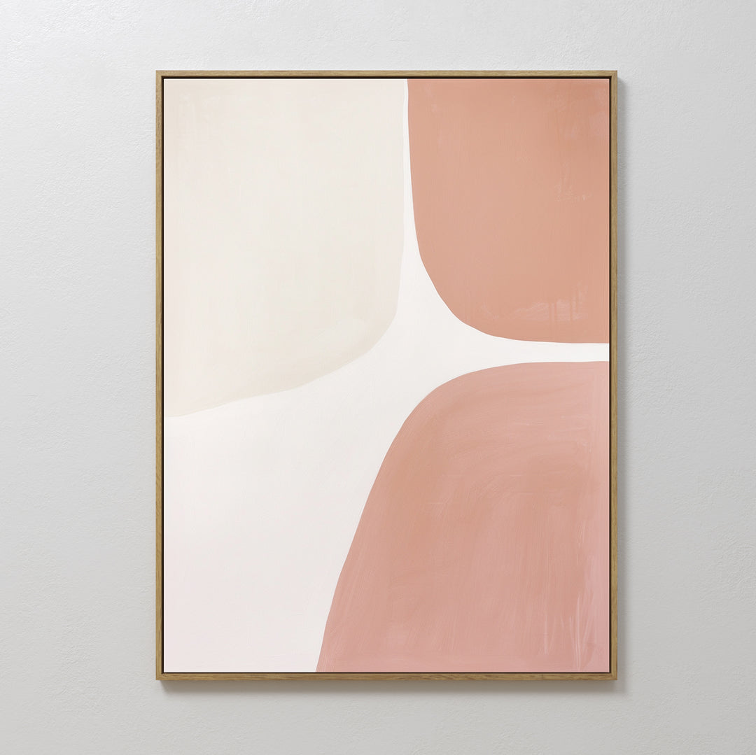 Pastel Curvature Abstract Canvas Art