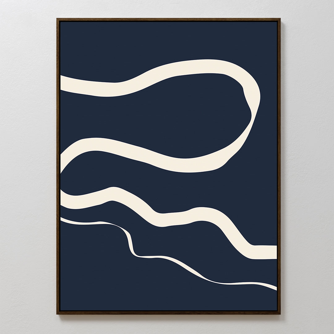 Blue Tranquility Abstract Canvas Art