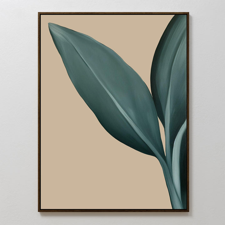 Green Elegance Abstract Canvas Art