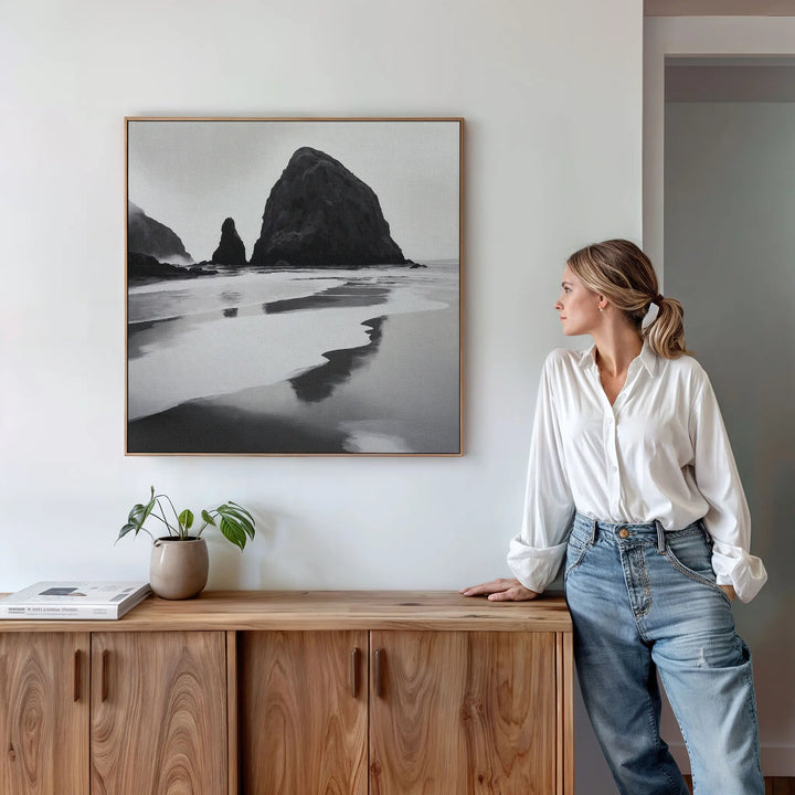 Basalt Beach Canvas Art