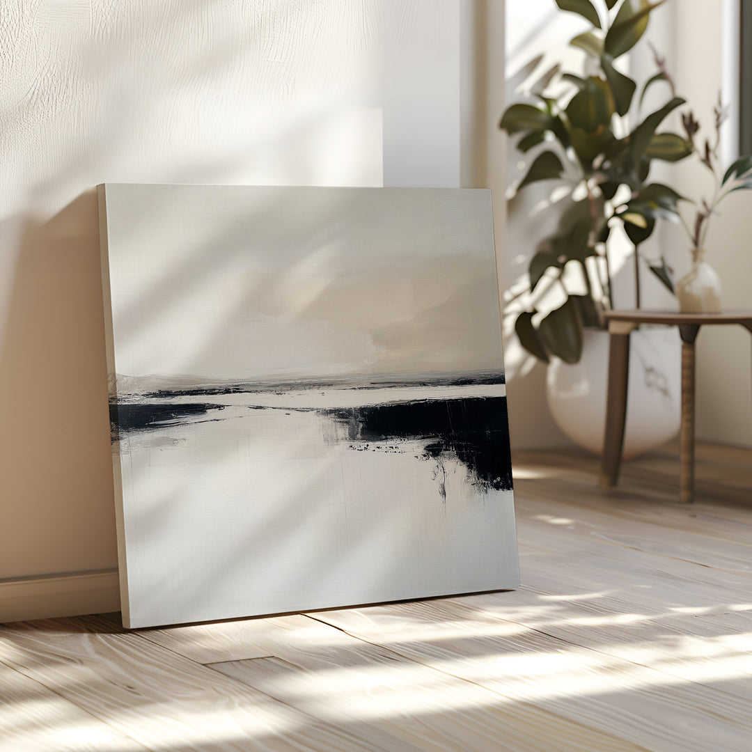 Binary Calm Abstract Canvas Art