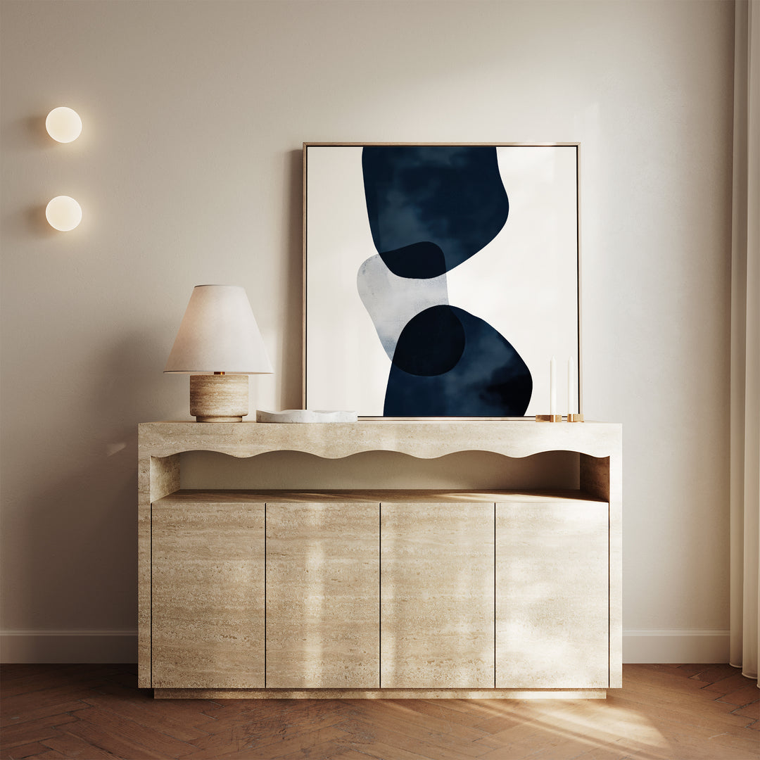 Blue Currents Canvas Art