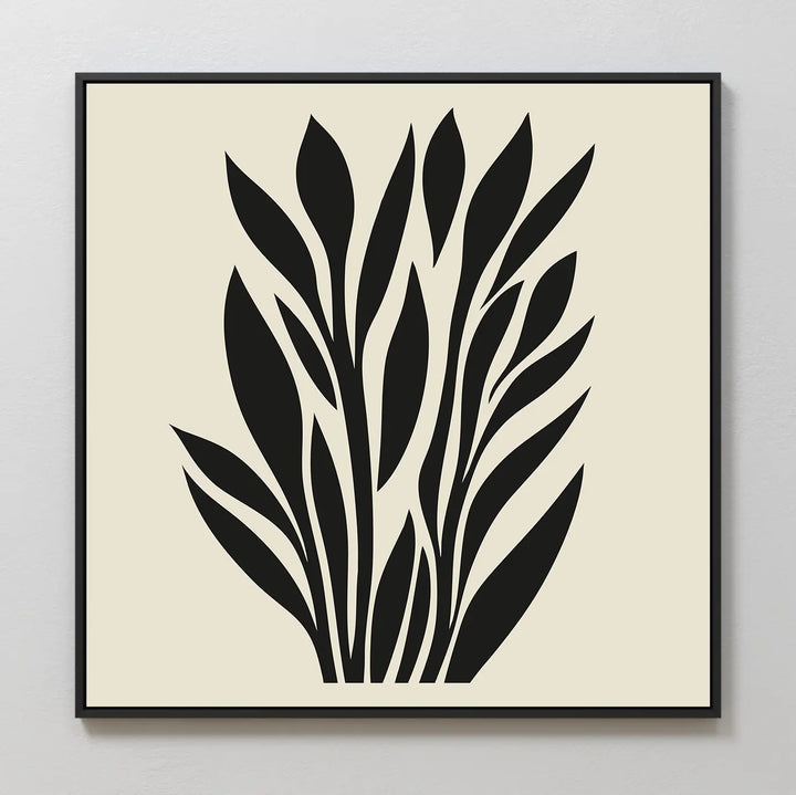Black Palm Study Canvas Art