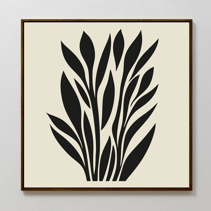 Black Palm Study Canvas Art