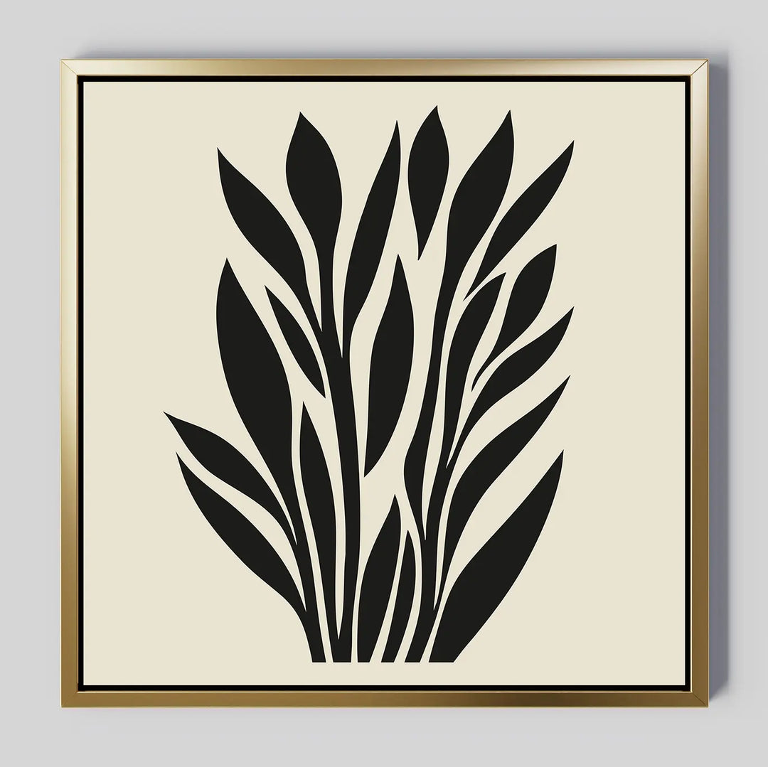 Black Palm Study Canvas Art