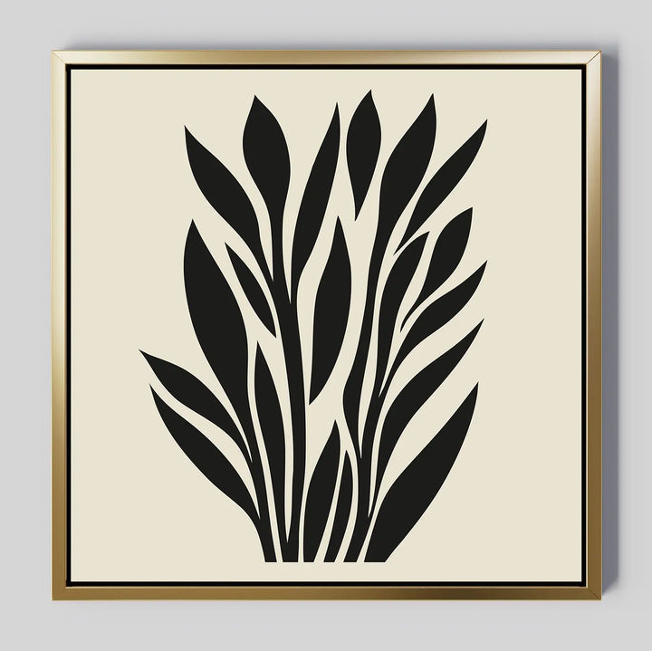 Black Palm Study Canvas Art