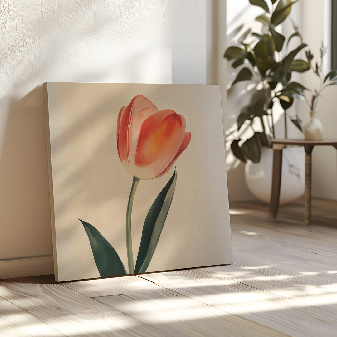 Blush Tulip Canvas Art