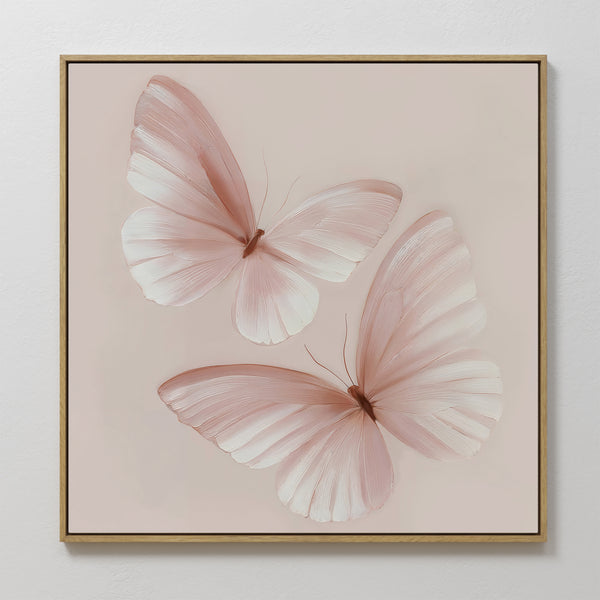 Blush Wings Canvas Art