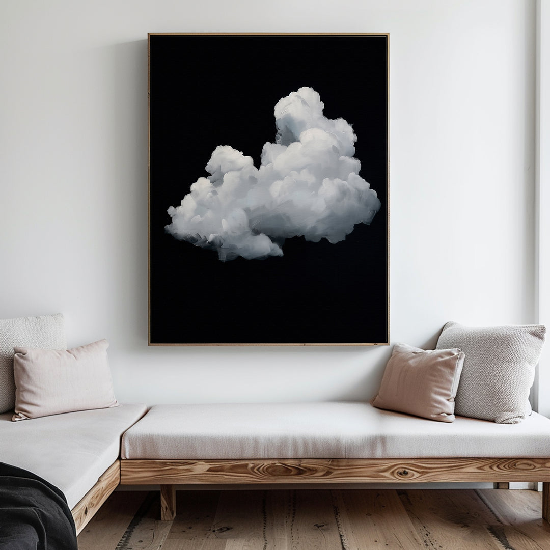 Cloud In Darkness Abstract Canvas Art