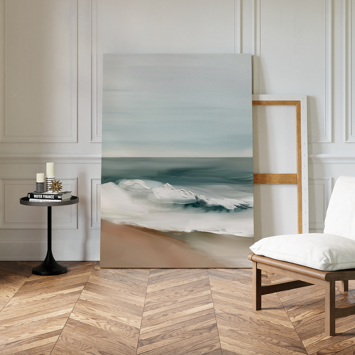 Coastal Whisper Abstract Canvas Art