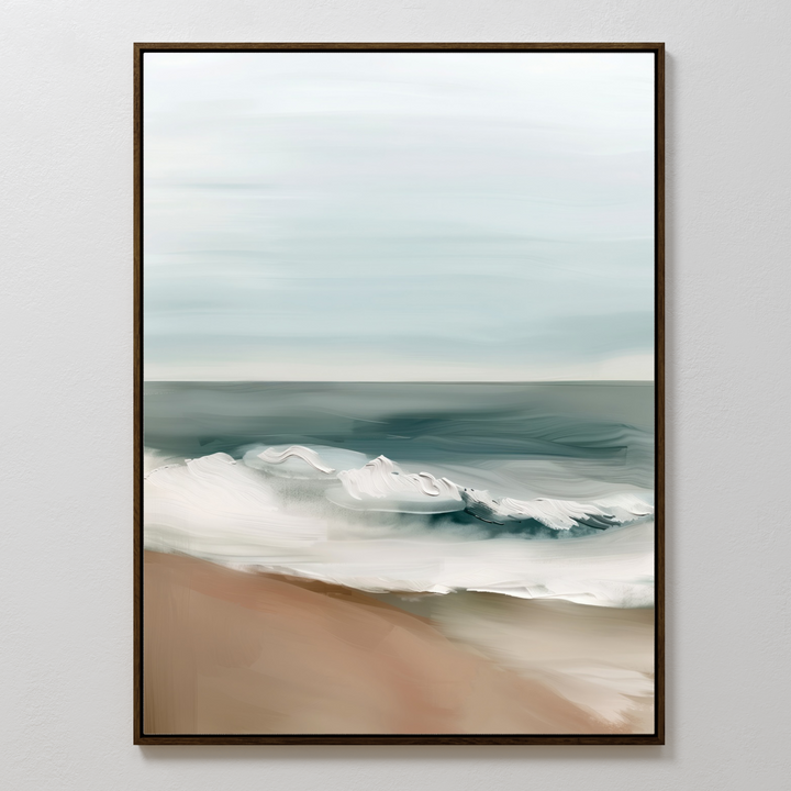 Coastal Whisper Abstract Canvas Art