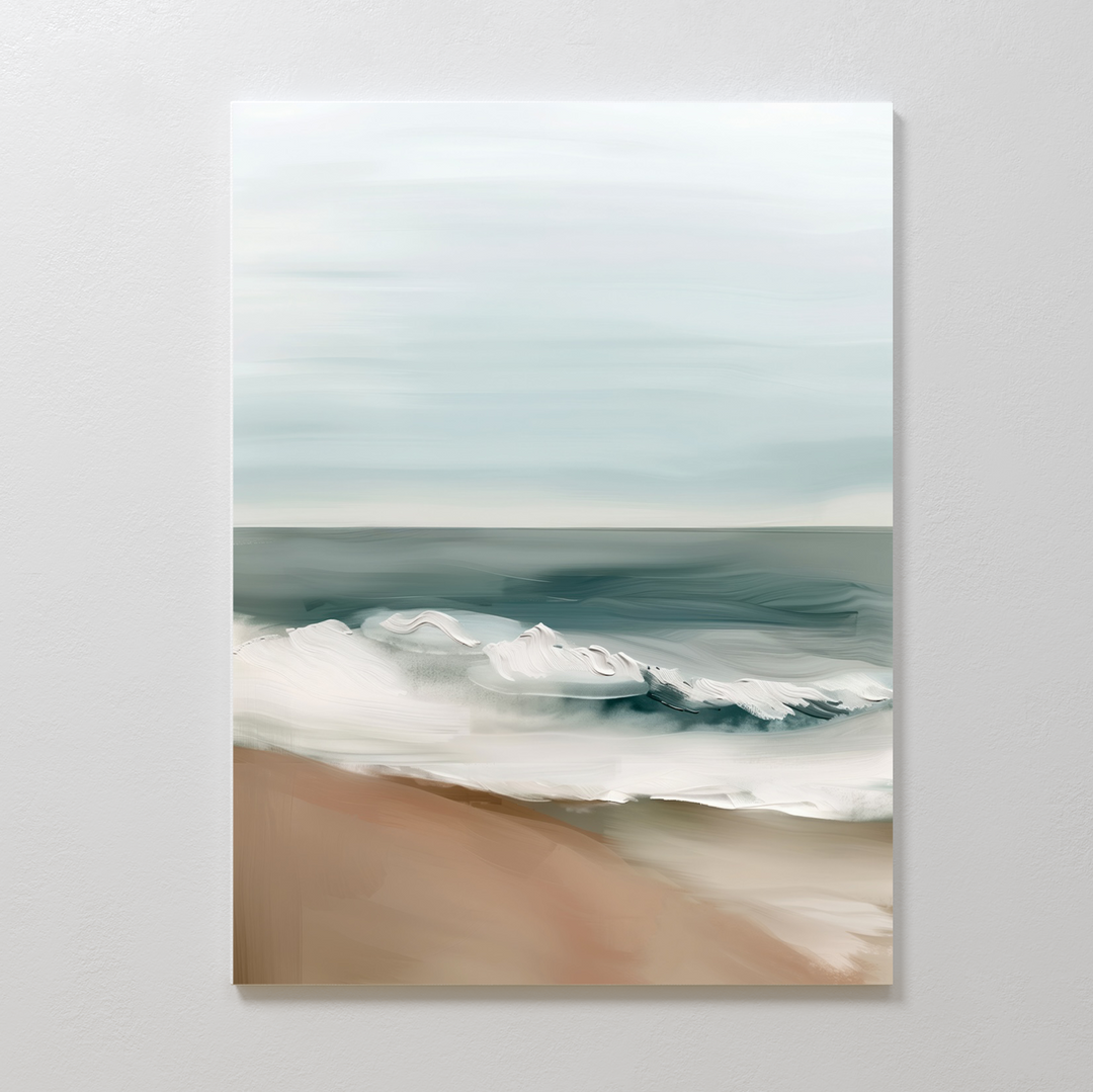 Coastal Whisper Abstract Canvas Art