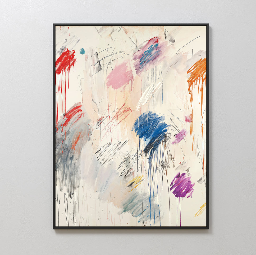 Colorful Whispers Abstract Canvas Art