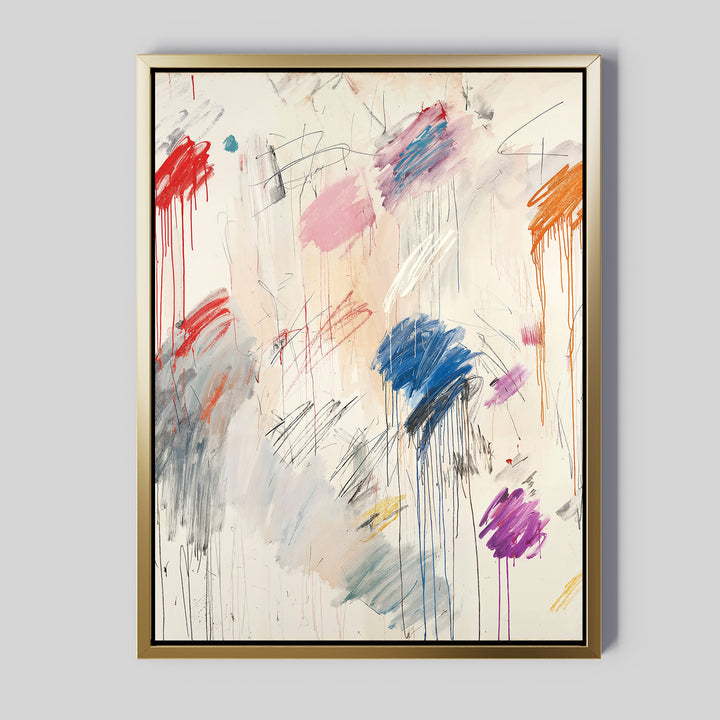 Colorful Whispers Abstract Canvas Art