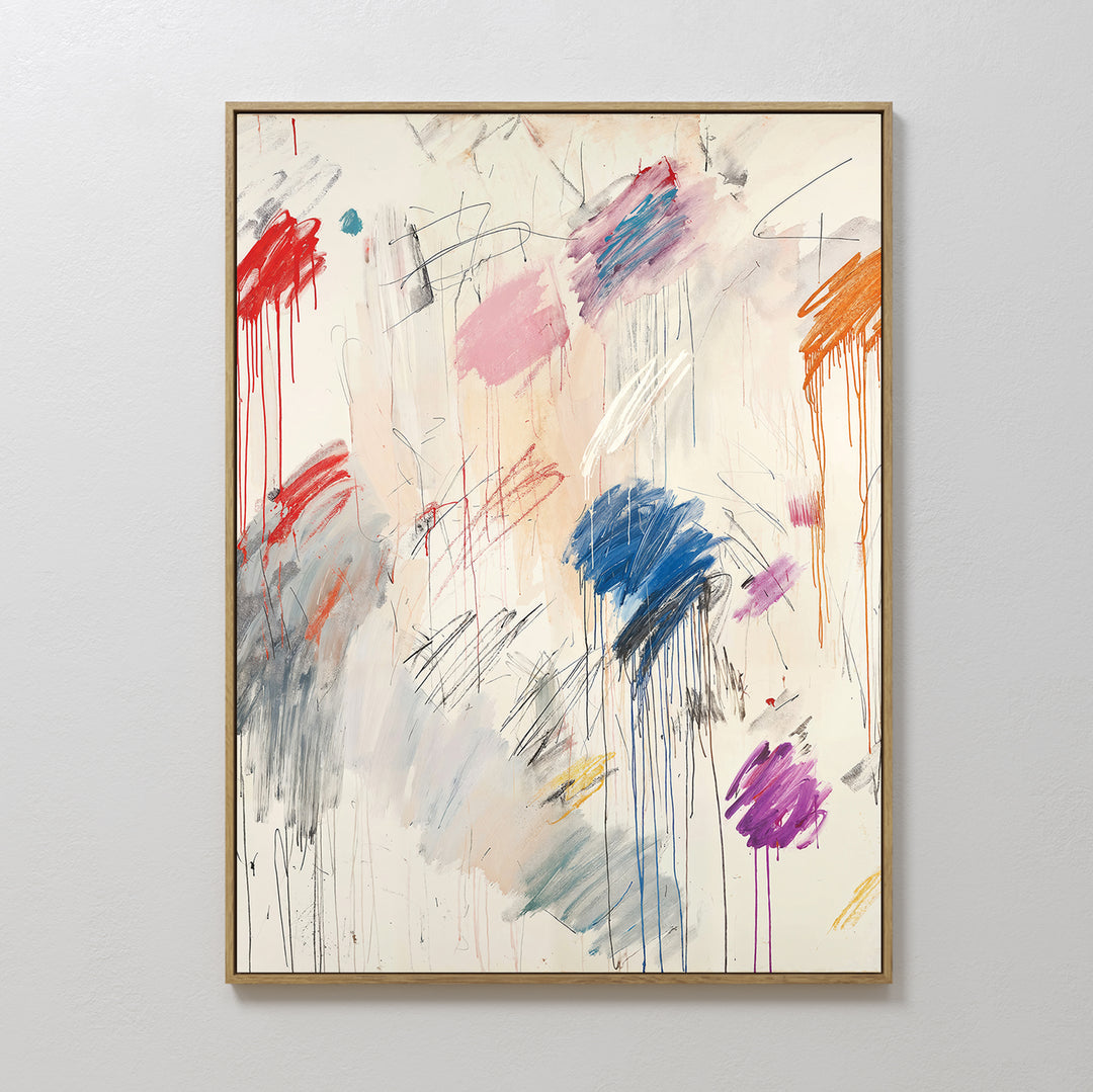 Colorful Whispers Abstract Canvas Art