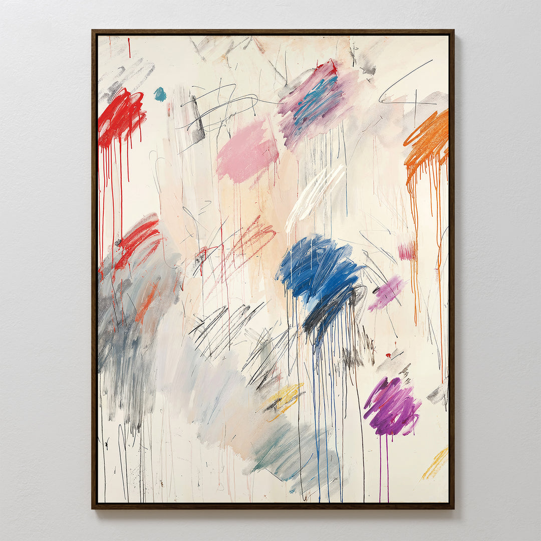 Colorful Whispers Abstract Canvas Art