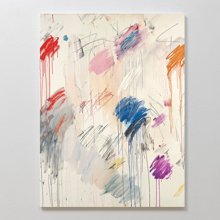 Colorful Whispers Abstract Canvas Art