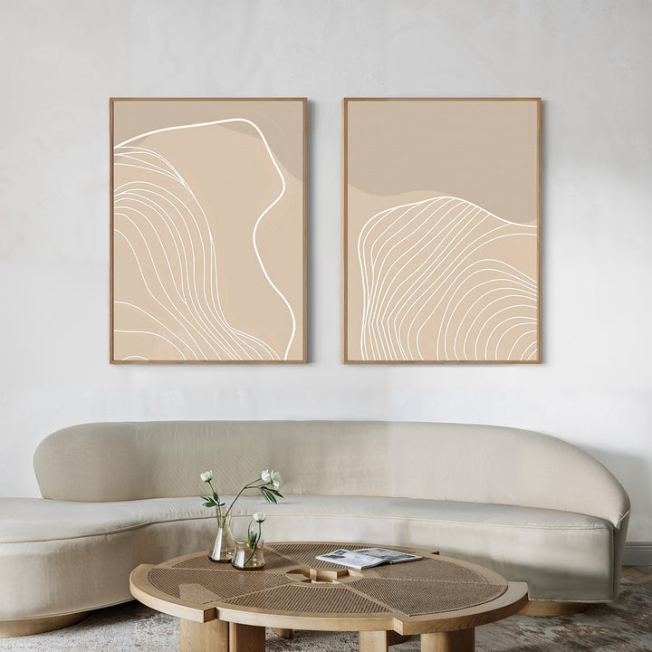 Contour Lines Set of 2