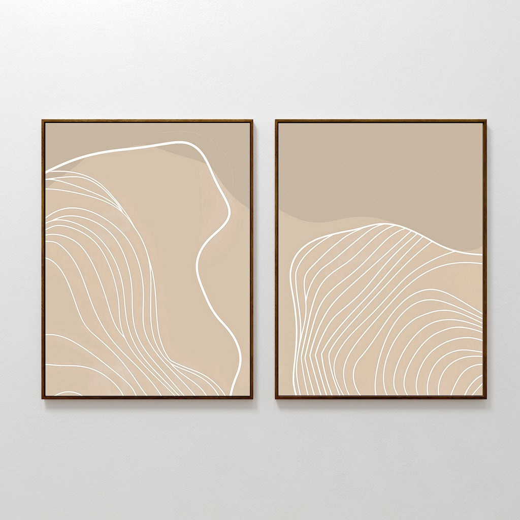 Contour Lines Set of 2