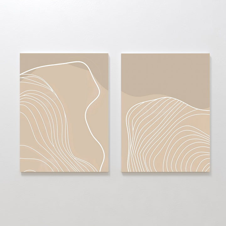 Contour Lines Set of 2