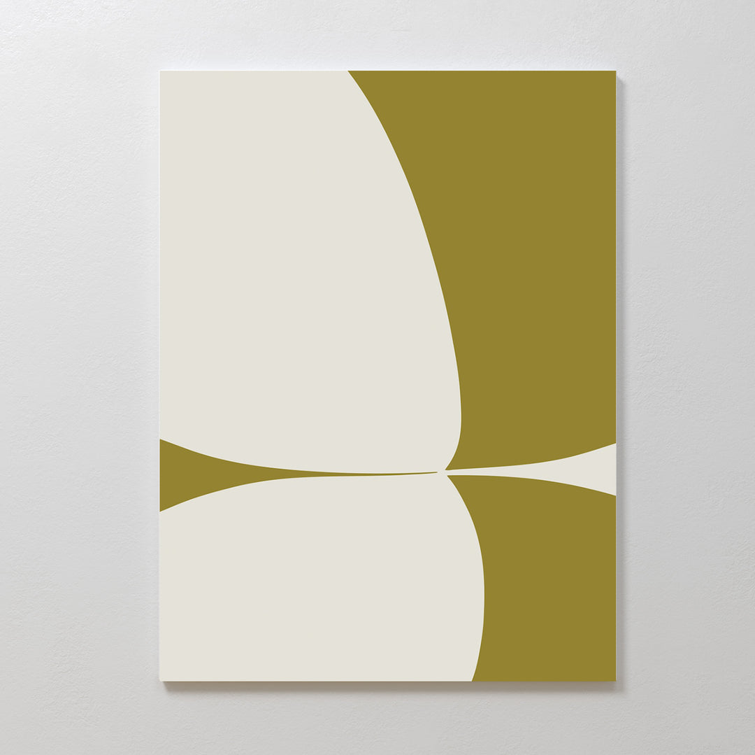 Crescent Leaf Abstract Canvas Art