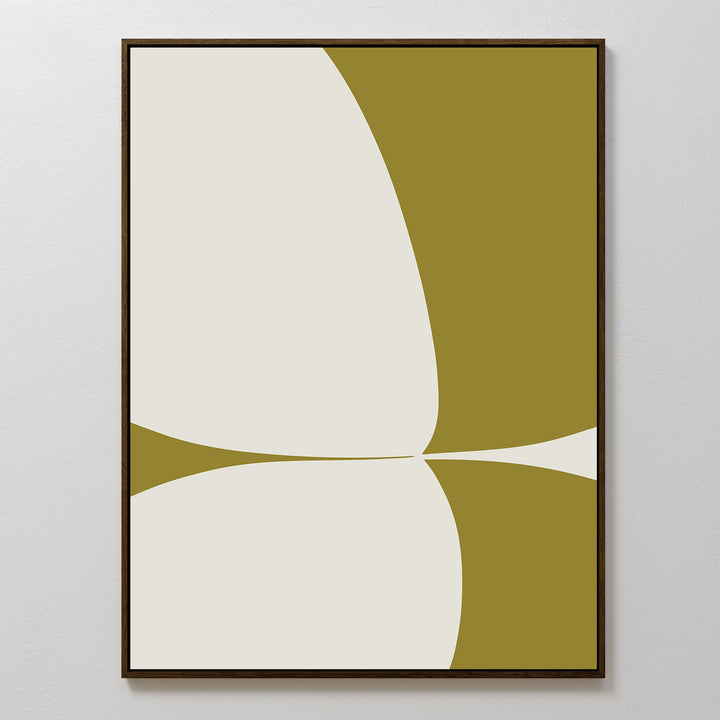 Crescent Leaf Abstract Canvas Art