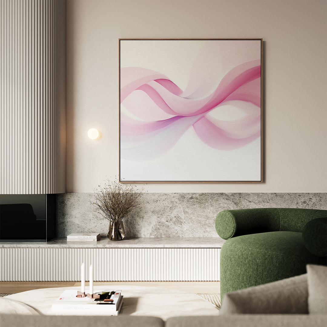 Rosy Drift Canvas Art