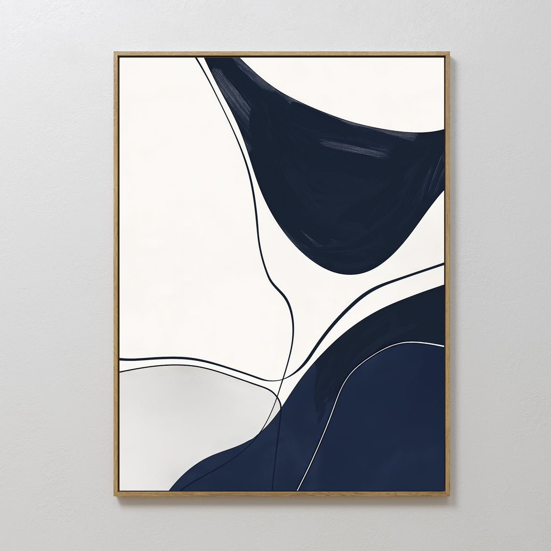 Curved Lines Abstract Canvas Art