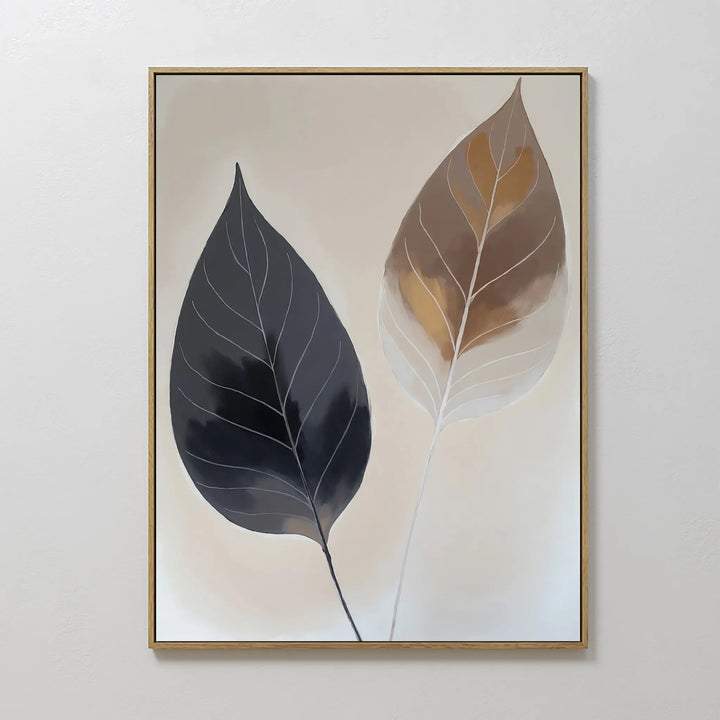 Dual Leaf Study Canvas Art