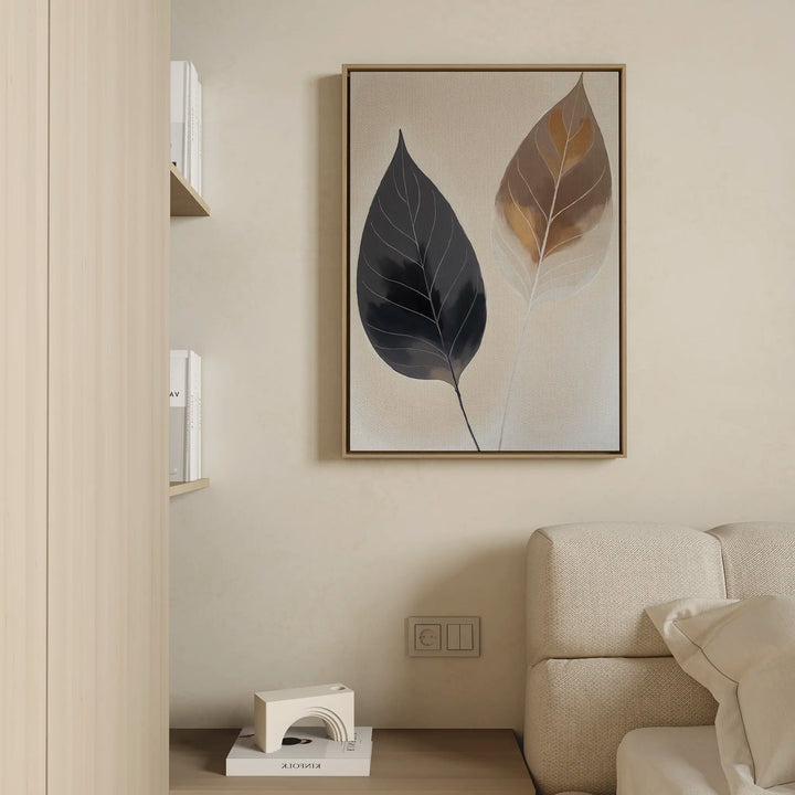 Dual Leaf Study Canvas Art