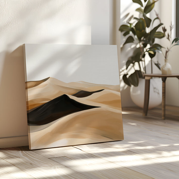 Dune Waves Abstract Canvas Art