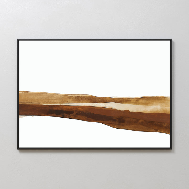 Earth Layers Abstract Canvas Art