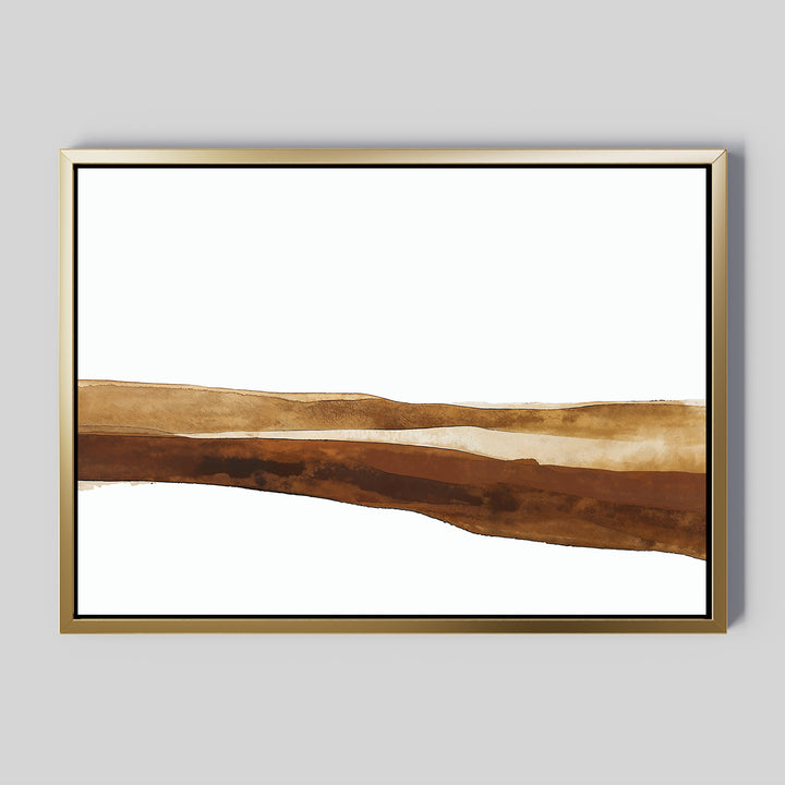 Earth Layers Abstract Canvas Art