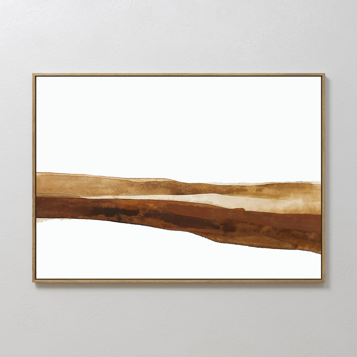 Earth Layers Abstract Canvas Art