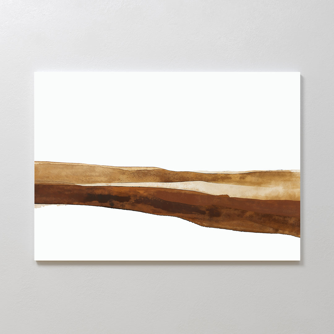 Earth Layers Abstract Canvas Art